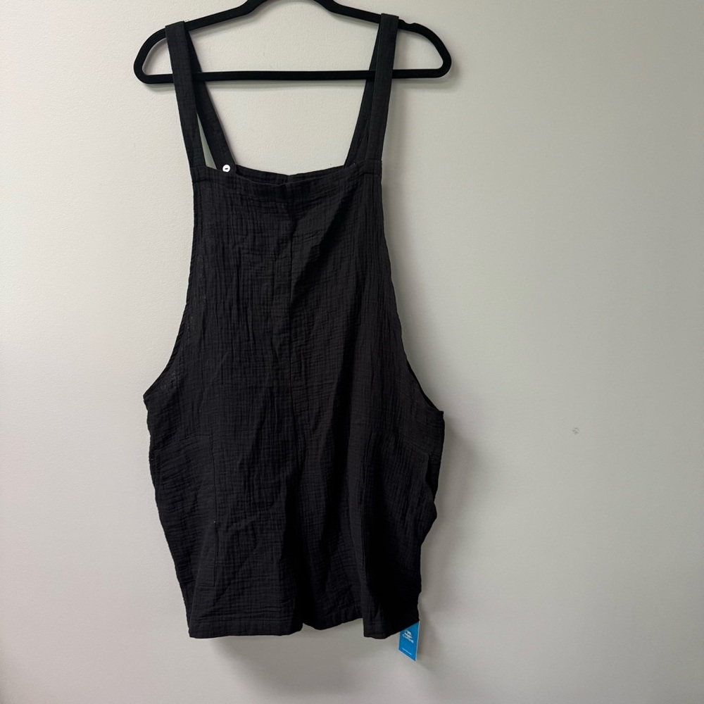 Cupshe Bathing Suit cover up overalls size XL black